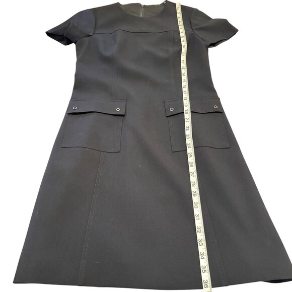 Elie Tahari Women's Black Short Sleeve Jaelyn Dress Size 6 - Picture 13 of 15